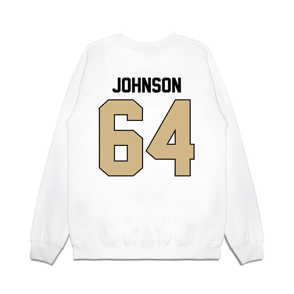 Purdue - NCAA Football : Austin Johnson - Vintage Helmet Premium Crewneck Sweatshirt-1