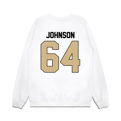 Purdue - NCAA Football : Austin Johnson - Vintage Helmet Premium Crewneck Sweatshirt-1