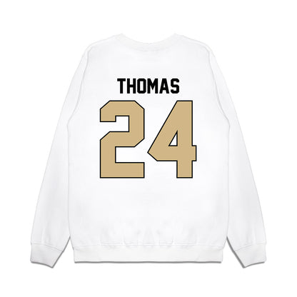 Purdue - NCAA Football : Malachi Thomas - Vintage Helmet Premium Crewneck Sweatshirt-1