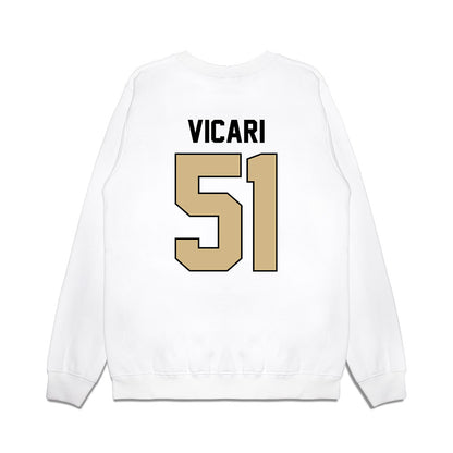 Purdue - NCAA Football : Mason Vicari - Vintage Helmet Premium Crewneck Sweatshirt-1