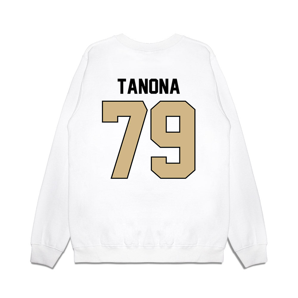 Purdue - NCAA Football : Joey Tanona - Vintage Helmet Premium Crewneck Sweatshirt-1