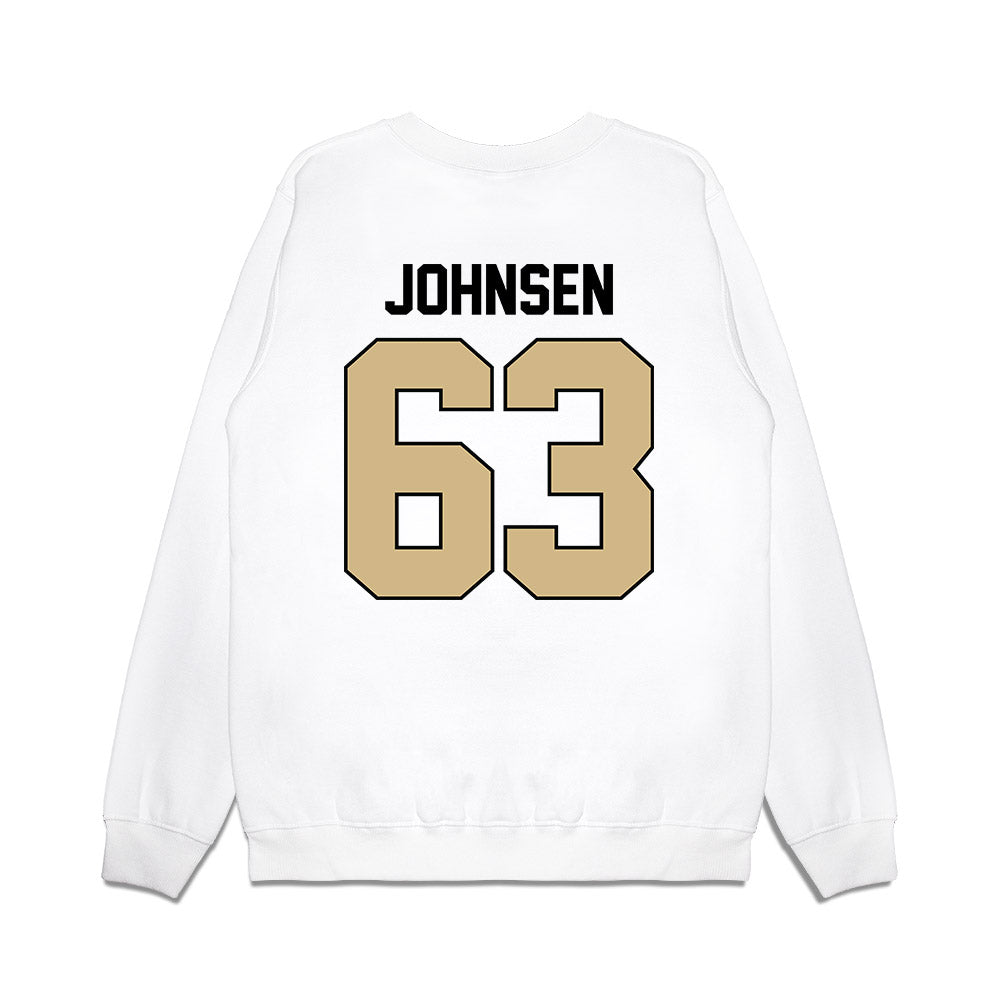 Purdue - NCAA Football : Jimmy Johnsen - Vintage Helmet Premium Crewneck Sweatshirt-1