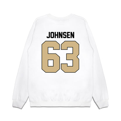Purdue - NCAA Football : Jimmy Johnsen - Vintage Helmet Premium Crewneck Sweatshirt-1