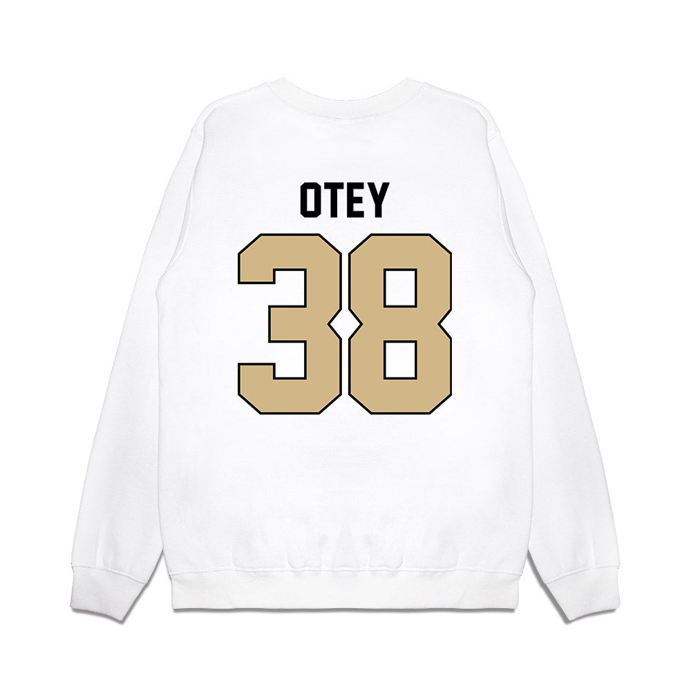 Purdue - NCAA Football : Zyntreacs Otey - Vintage Helmet Premium Crewneck Sweatshirt-1