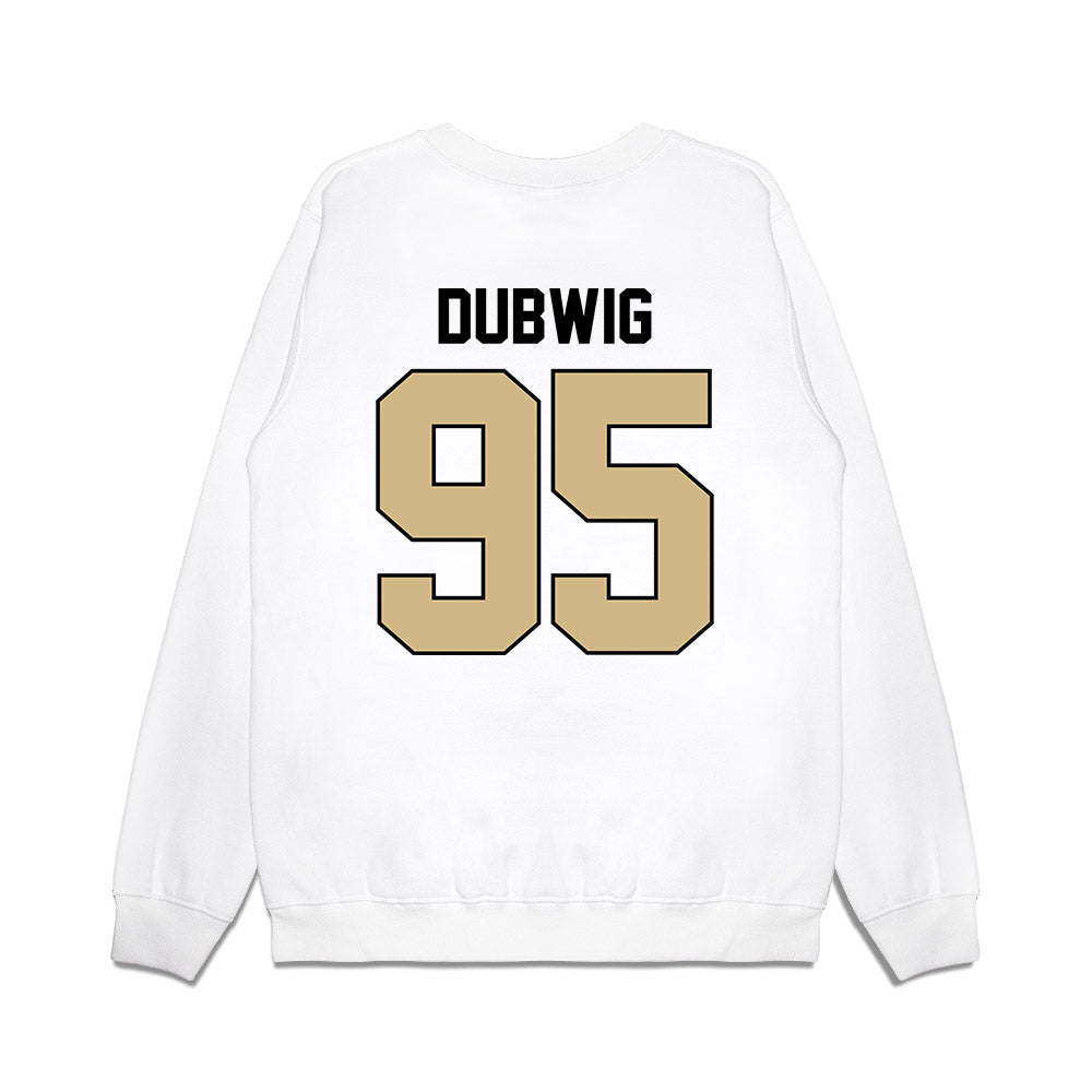 Purdue - NCAA Football : Samuel Dubwig - Vintage Helmet Premium Crewneck Sweatshirt-1
