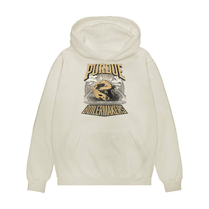 Purdue - NCAA Football : Owen Davis - Vintage Helmet Premium Hooded Sweatshirt-0