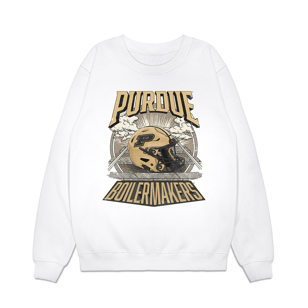 Purdue - NCAA Football : Antonio Harris - Vintage Helmet Premium Crewneck Sweatshirt-0