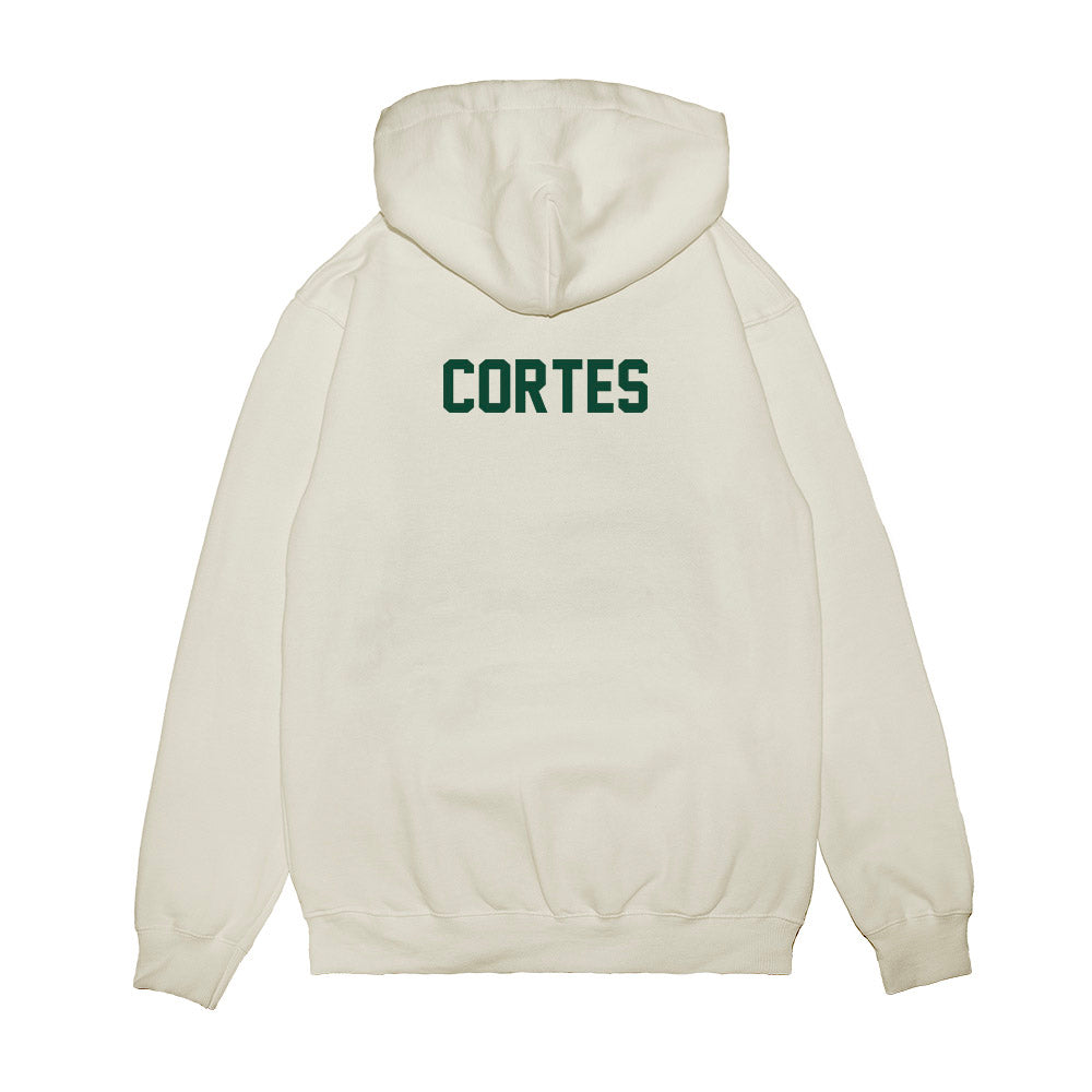 Miami - NCAA Football : Bear Cortes - Vintage Helmet Premium Hooded Sweatshirt-1