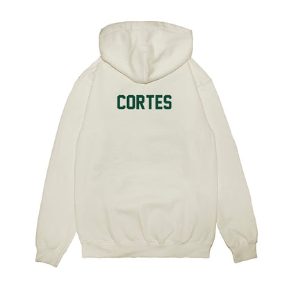 Miami - NCAA Football : Bear Cortes - Vintage Helmet Premium Hooded Sweatshirt-1