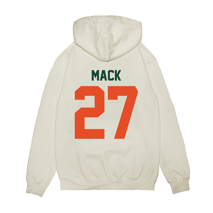 Miami - NCAA Football : Ryan Mack - Vintage Helmet Premium Hooded Sweatshirt-1