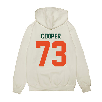 Miami - NCAA Football : Anez Cooper - Vintage Helmet Premium Hooded Sweatshirt-1