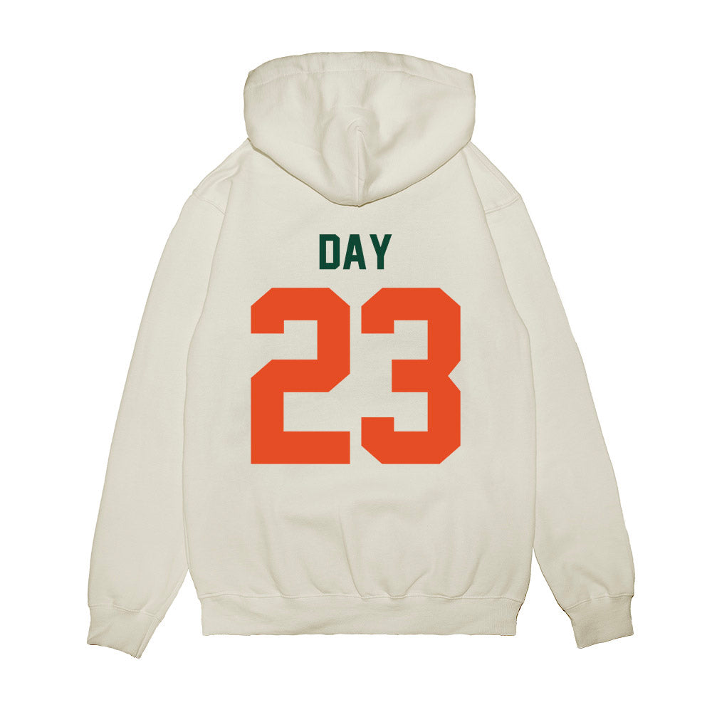 Miami - NCAA Football : Dylan Day - Vintage Helmet Premium Hooded Sweatshirt-1