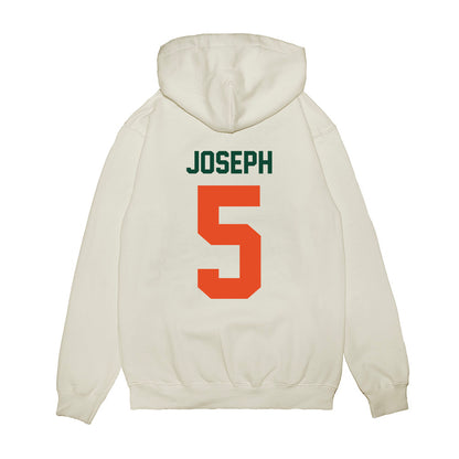 Miami - NCAA Football : Nathaniel Joseph - Vintage Helmet Premium Hooded Sweatshirt-1