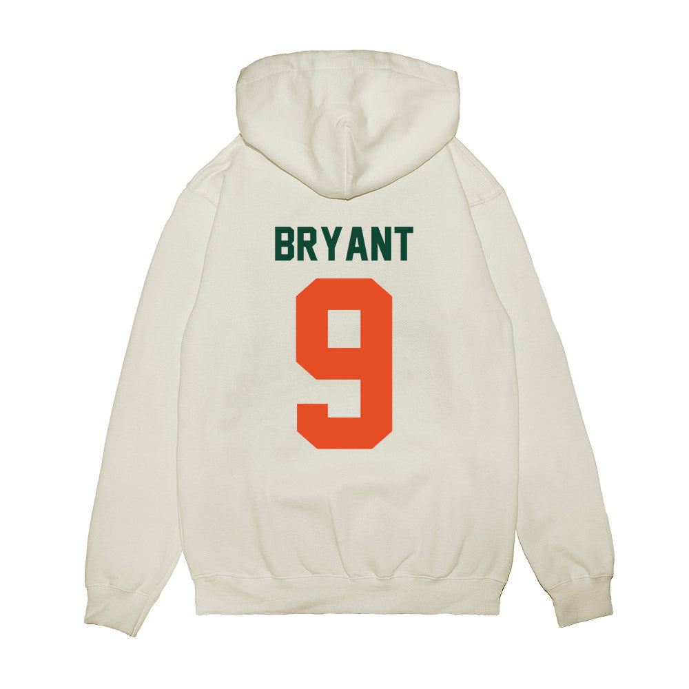 Miami - NCAA Football : Malik Bryant - Vintage Helmet Premium Hooded Sweatshirt-1
