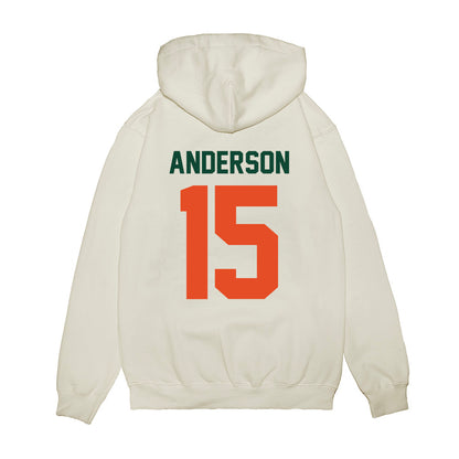 Miami - NCAA Football : Judd Anderson - Vintage Helmet Premium Hooded Sweatshirt-1