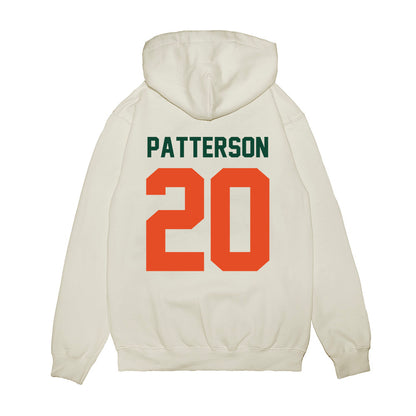 Miami - NCAA Football : zaquan Patterson - Vintage Helmet Premium Hooded Sweatshirt-1