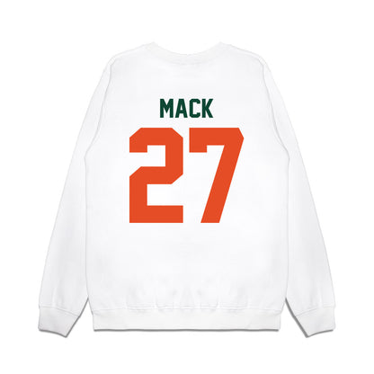 Miami - NCAA Football : Ryan Mack - Vintage Helmet Premium Crewneck Sweatshirt-1