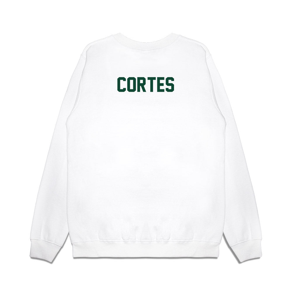 Miami - NCAA Football : Bear Cortes - Vintage Helmet Premium Crewneck Sweatshirt-1