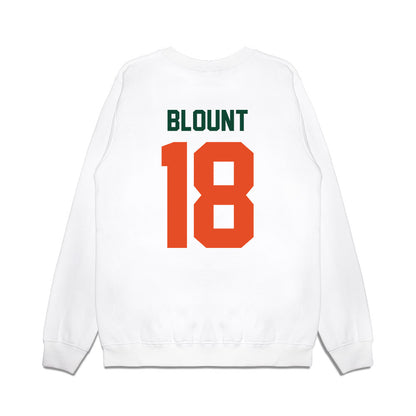 Miami - NCAA Football : Armondo Blount - Vintage Helmet Premium Crewneck Sweatshirt-1