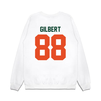 Miami - NCAA Football : Luka Gilbert - Vintage Helmet Premium Crewneck Sweatshirt-1