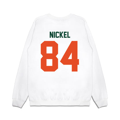 Miami - NCAA Football : Jack Nickel - Vintage Helmet Premium Crewneck Sweatshirt-1