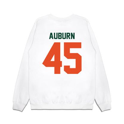 Miami - NCAA Football : Bert Auburn - Vintage Helmet Premium Crewneck Sweatshirt-1