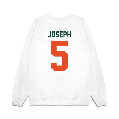 Miami - NCAA Football : Nathaniel Joseph - Vintage Helmet Premium Crewneck Sweatshirt-1