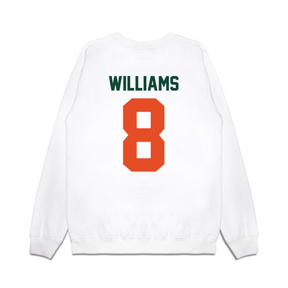 Miami - NCAA Football : Emory Williams - Vintage Helmet Premium Crewneck Sweatshirt-1