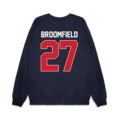 Ole Miss - NCAA Football : Pat Broomfield - Vintage Helmet Premium Crewneck Sweatshirt-1