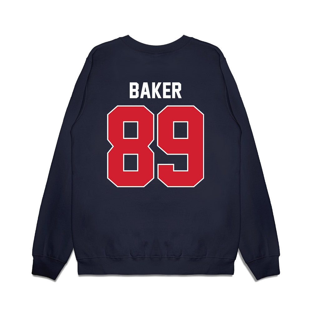 Ole Miss - NCAA Football : Mikey Baker - Vintage Helmet Premium Crewneck Sweatshirt-1