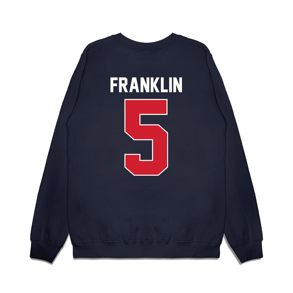 Ole Miss - NCAA Football : Kam Franklin - Vintage Helmet Premium Crewneck Sweatshirt-1
