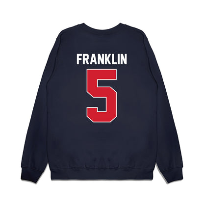 Ole Miss - NCAA Football : Kam Franklin - Vintage Helmet Premium Crewneck Sweatshirt-1
