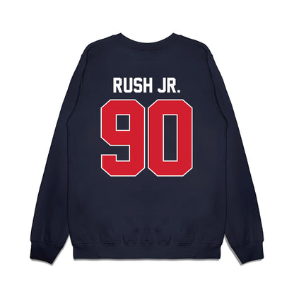 Ole Miss - NCAA Football : Jeffery Rush Jr. - Vintage Helmet Premium Crewneck Sweatshirt-1