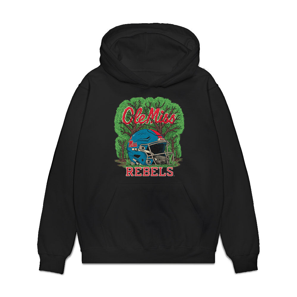 Ole Miss - NCAA Football : William Echoles - Vintage Helmet Premium Hooded Sweatshirt-0