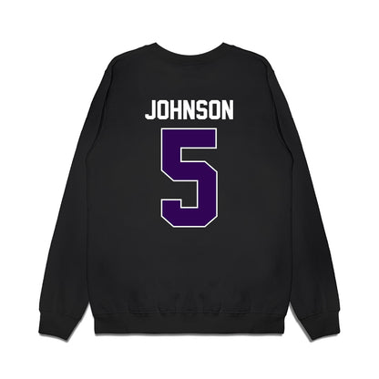 Kansas State - NCAA Football : Avery Johnson - Vintage Helmet Premium Crewneck Sweatshirt-1
