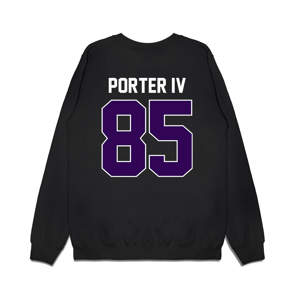 Kansas State - NCAA Football : Larry Porter IV - Vintage Helmet Premium Crewneck Sweatshirt-1