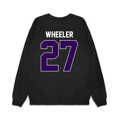 Kansas State - NCAA Football : Ben Wheeler - Vintage Helmet Premium Crewneck Sweatshirt-1