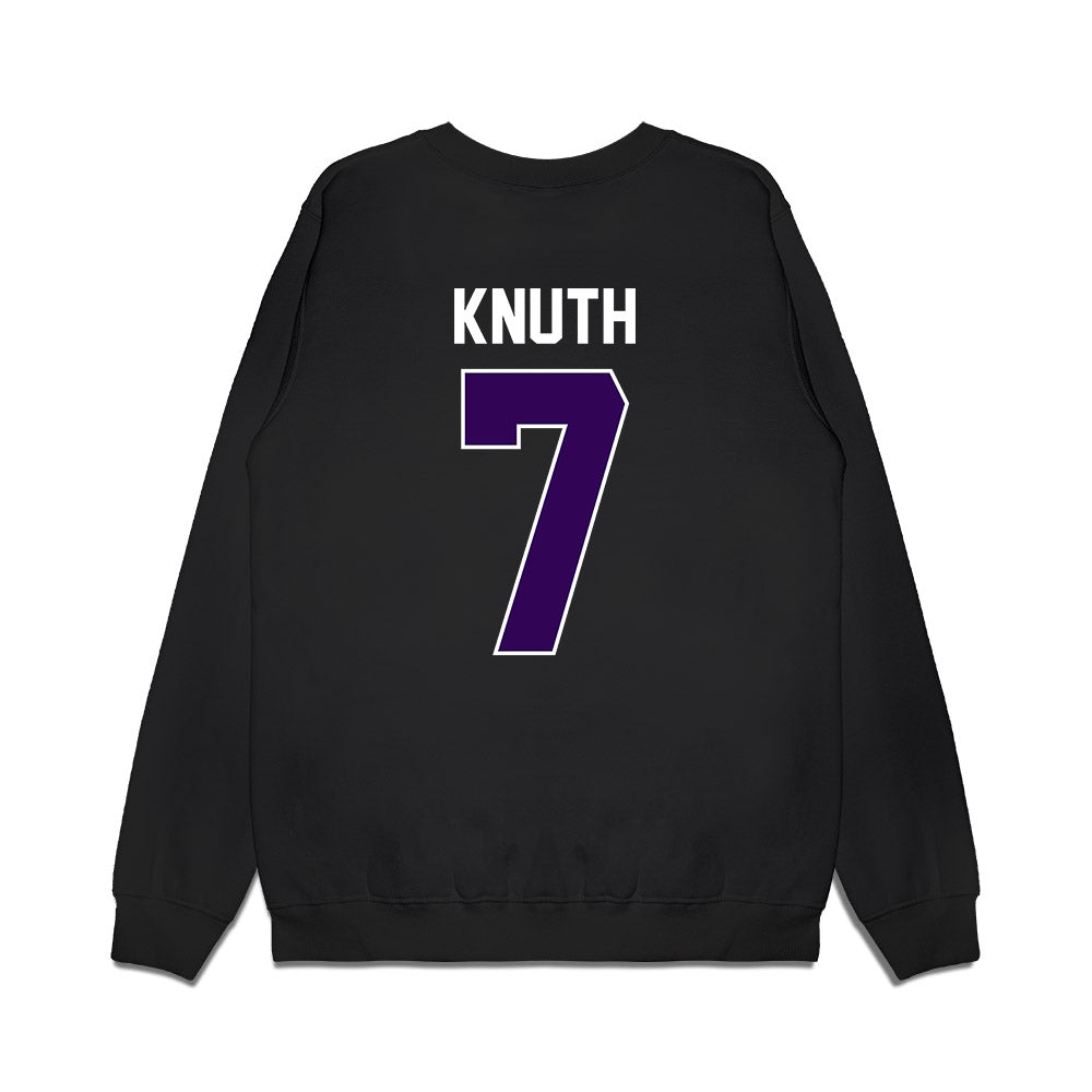 Kansas State - NCAA Football : Jacob Knuth - Vintage Helmet Premium Crewneck Sweatshirt-1