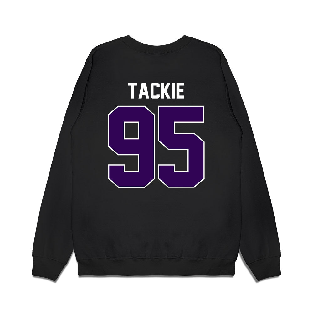 Kansas State - NCAA Football : Patrick Tackie - Vintage Helmet Premium Crewneck Sweatshirt-1