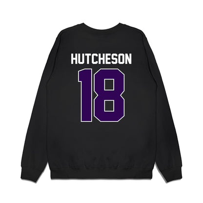 Kansas State - NCAA Football : Hudson Hutcheson - Vintage Helmet Premium Crewneck Sweatshirt-1