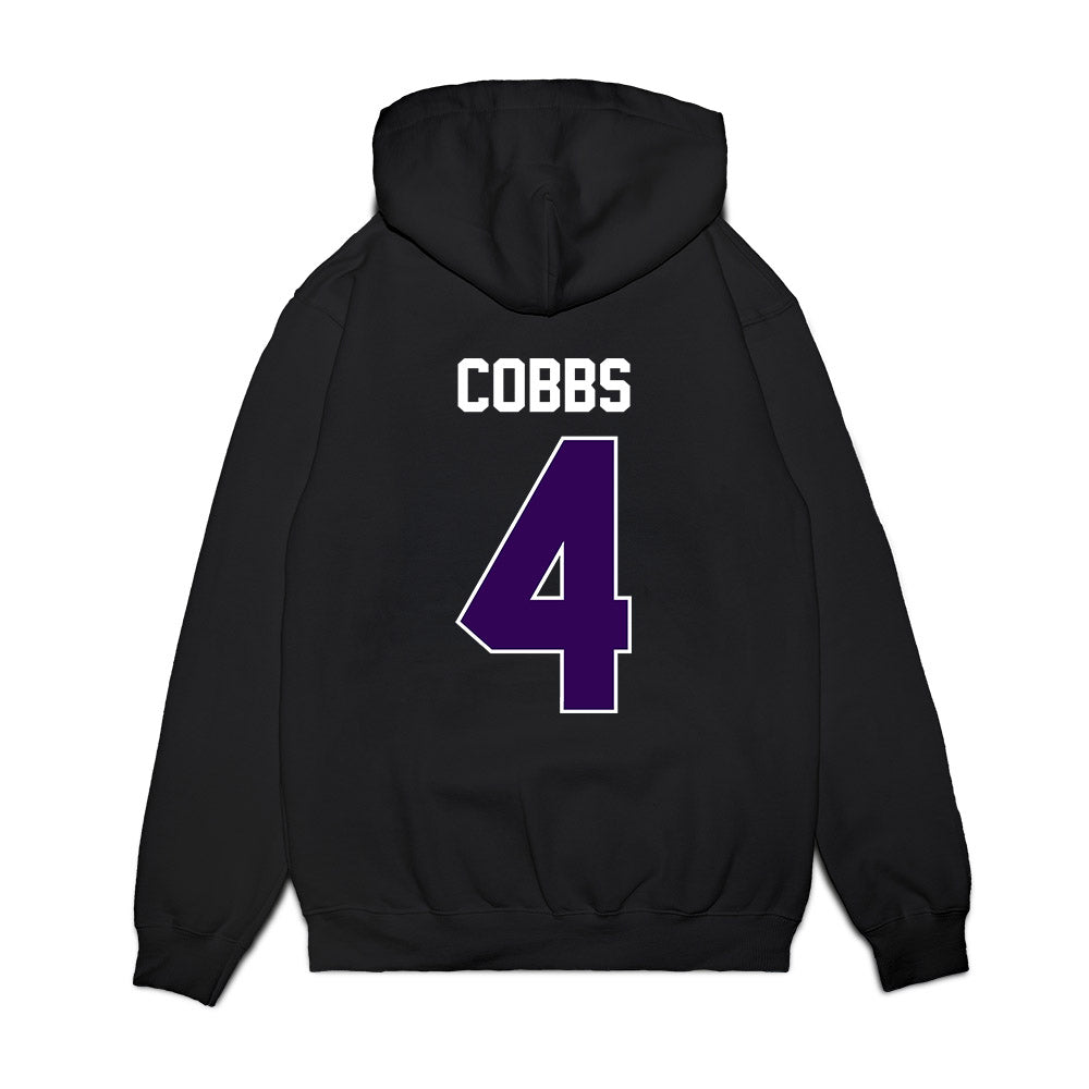 Kansas State - NCAA Football : Daniel Cobbs - Vintage Helmet Premium Hooded Sweatshirt-1