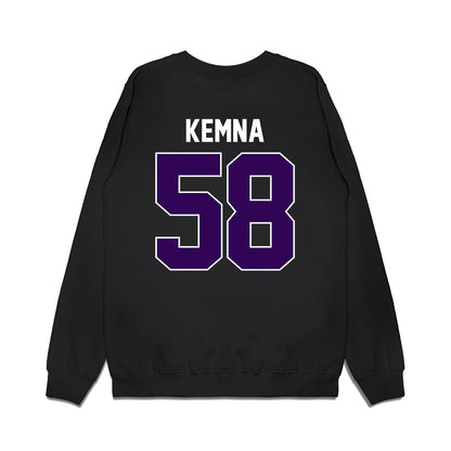 Kansas State - NCAA Football : Will Kemna - Vintage Helmet Premium Crewneck Sweatshirt-1