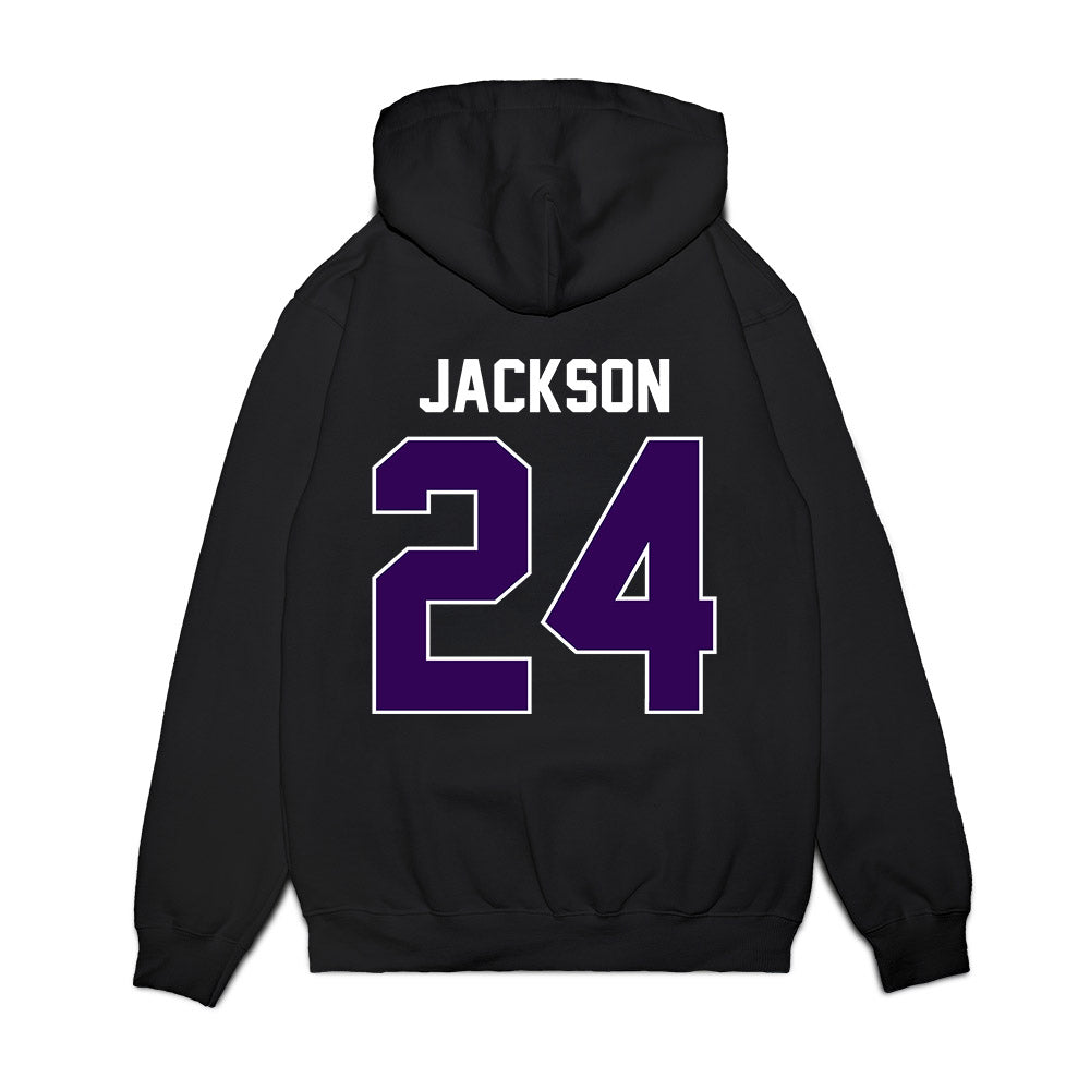 Kansas State - NCAA Football : Martel Jackson - Vintage Helmet Premium Hooded Sweatshirt-1