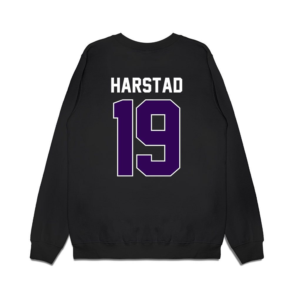 Kansas State - NCAA Football : Garrett Harstad - Vintage Helmet Premium Crewneck Sweatshirt-1