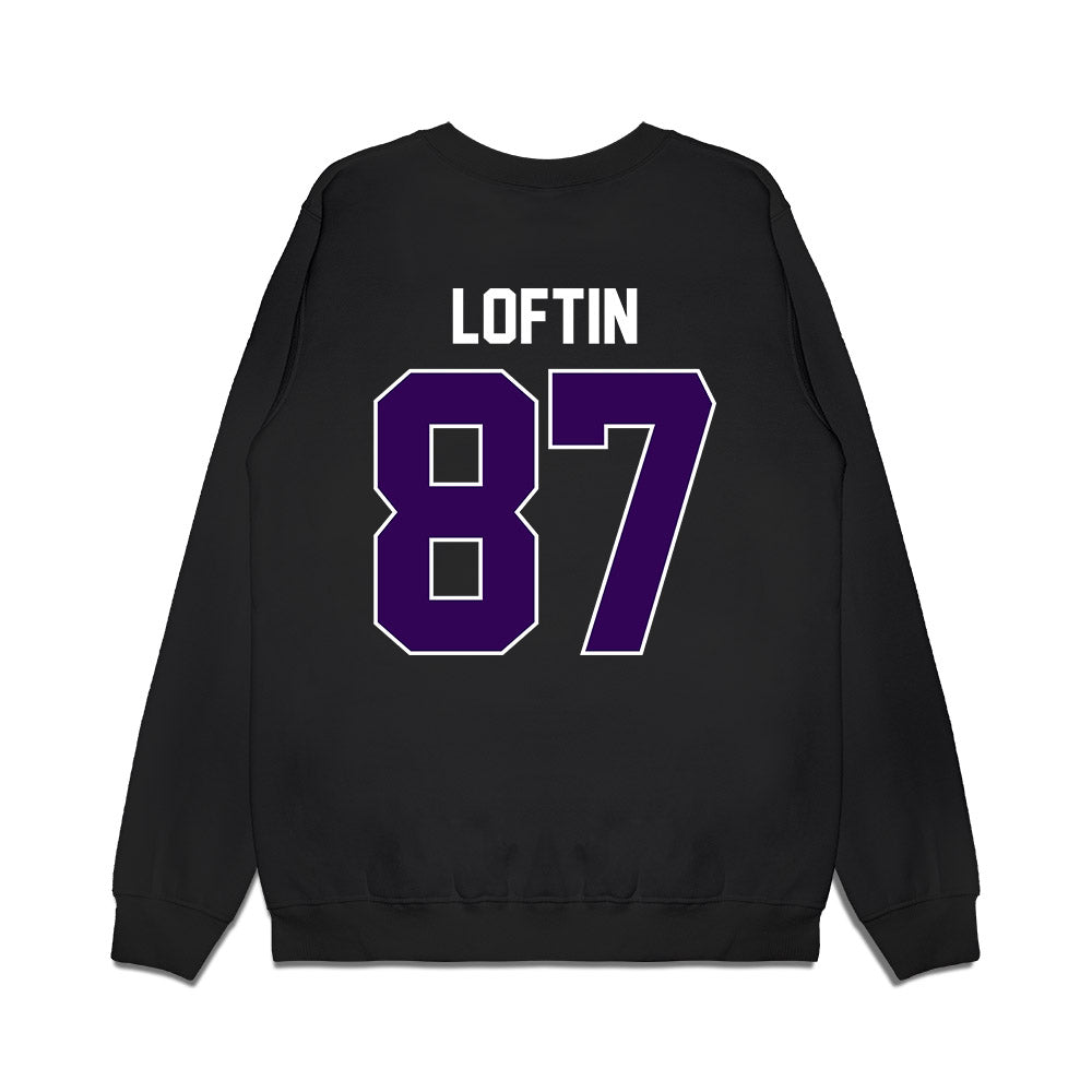 Kansas State - NCAA Football : Brayden Loftin - Vintage Helmet Premium Crewneck Sweatshirt-1