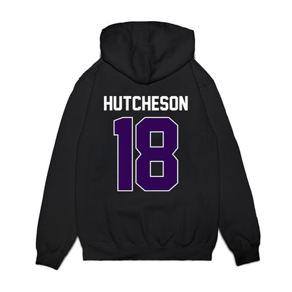 Kansas State - NCAA Football : Hudson Hutcheson - Vintage Helmet Premium Hooded Sweatshirt-1