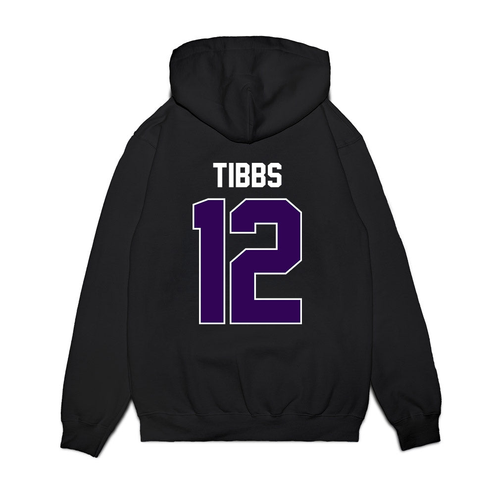 Kansas State - NCAA Football : Jaron Tibbs - Vintage Helmet Premium Hooded Sweatshirt-1