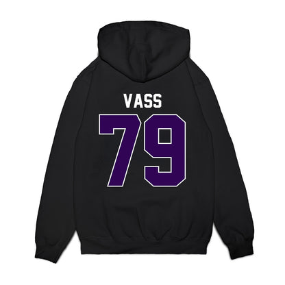 Kansas State - NCAA Football : Devin Vass - Vintage Helmet Premium Hooded Sweatshirt-1