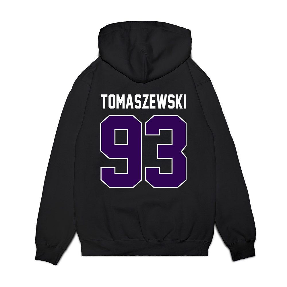 Kansas State - NCAA Football : Asher Tomaszewski - Vintage Helmet Premium Hooded Sweatshirt-1