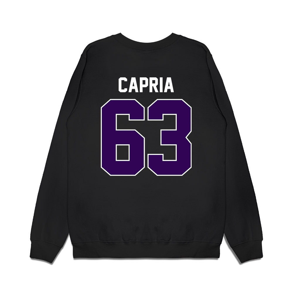 Kansas State - NCAA Football : Michael Capria - Vintage Helmet Premium Crewneck Sweatshirt-1